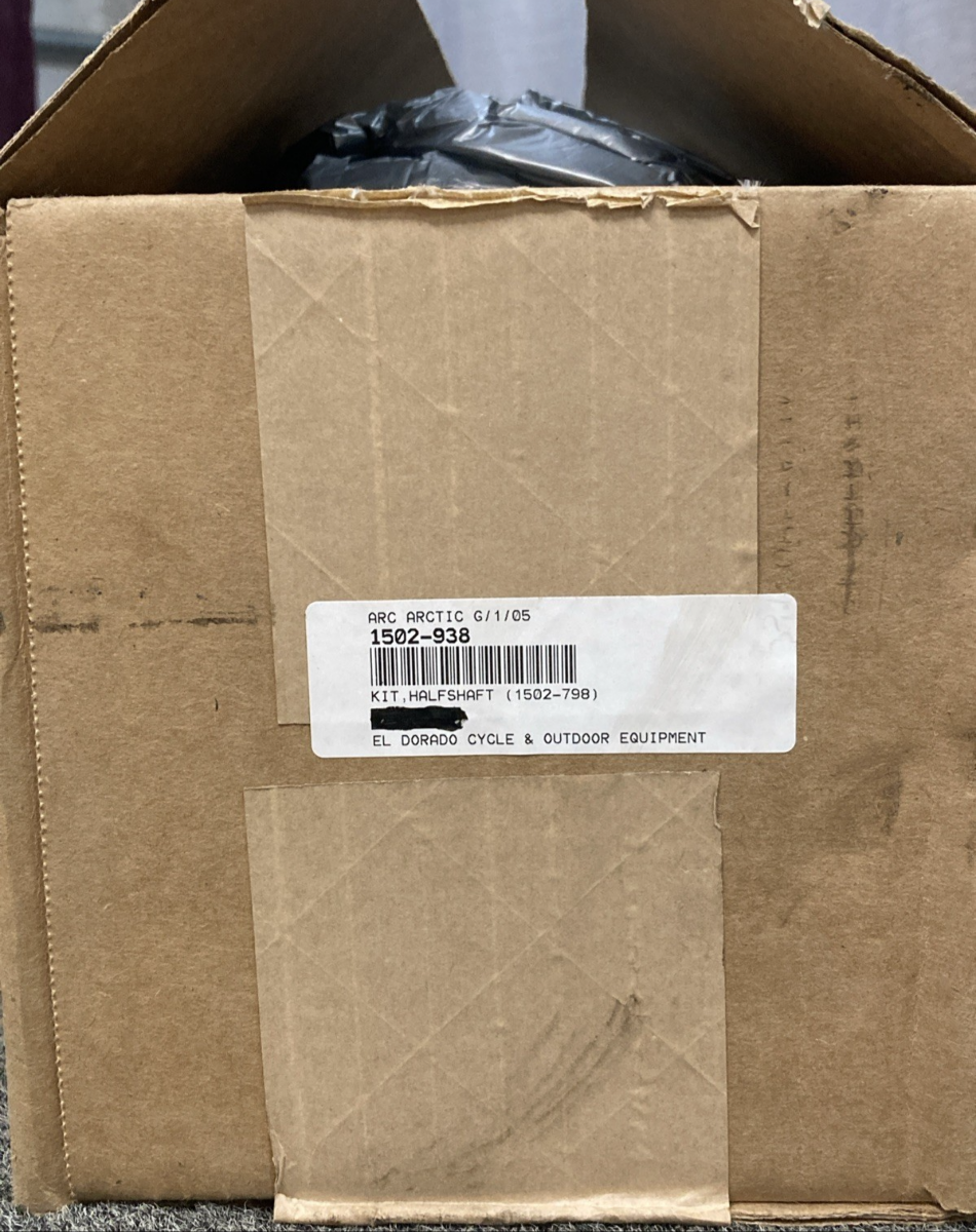 NEW GENUINE ARCTIC CAT 1502-938 KIT, HALFSHAFT