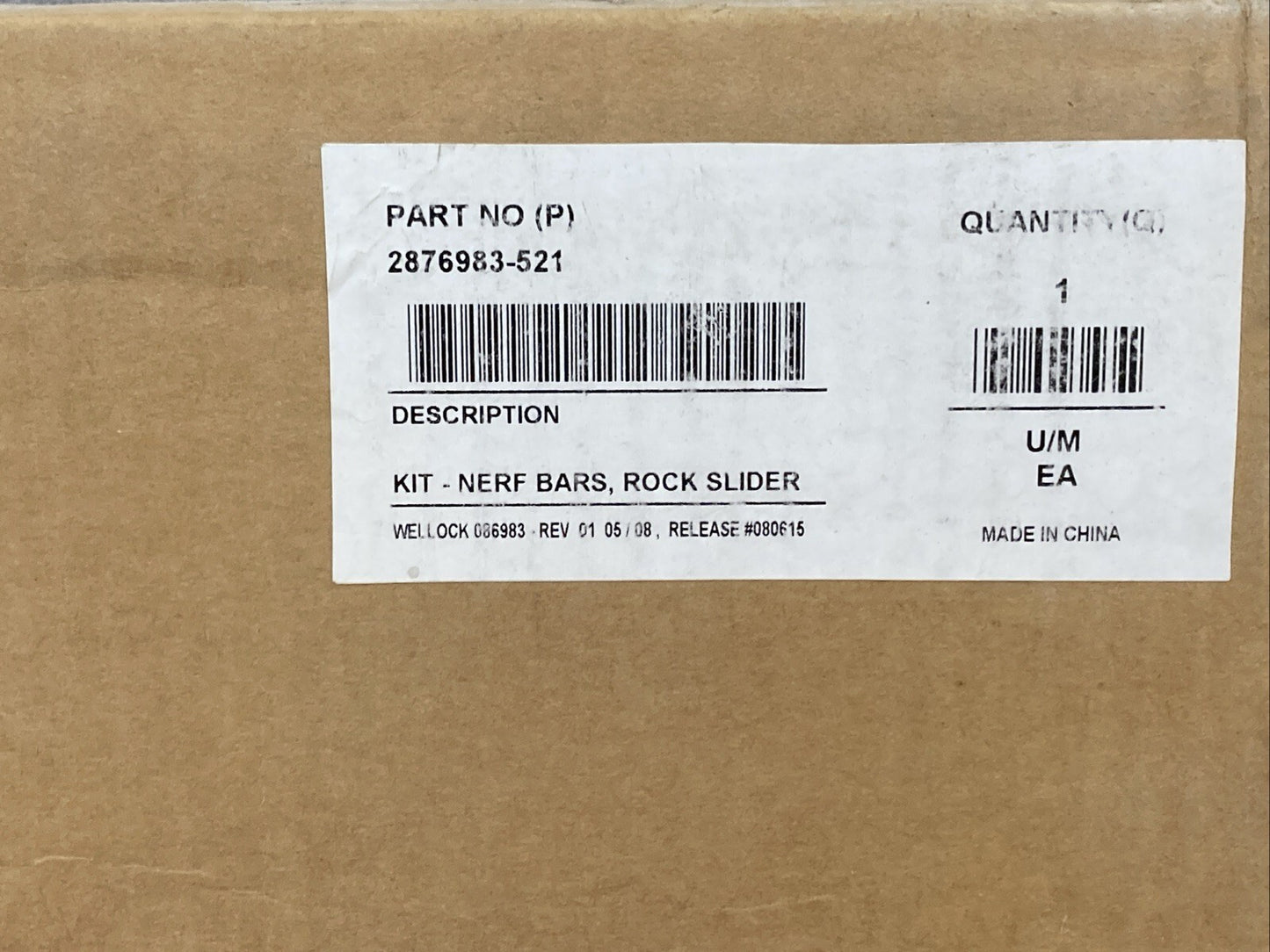 NEW GENUINE POLARIS 2876983-521 KIT-NERF BARS, ROCK SLIDER