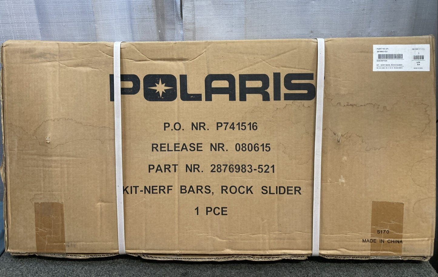 NEW GENUINE POLARIS 2876983-521 KIT-NERF BARS, ROCK SLIDER