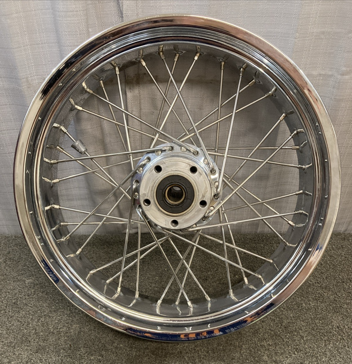 GENUINE VICTORY BEHR 10068-5133870 18XMT5.00 40 SPOKE REAR WHEEL ASSEMBLY CHROME