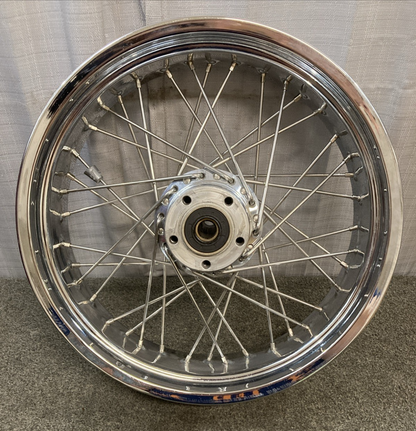 GENUINE VICTORY BEHR 10068-5133870 18XMT5.00 40 SPOKE REAR WHEEL ASSEMBLY CHROME