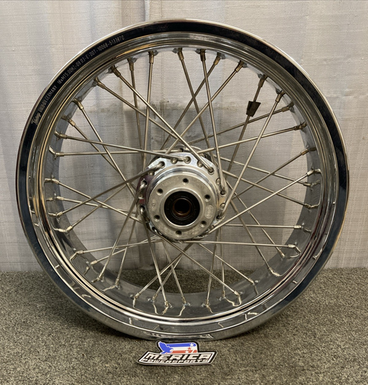 GENUINE VICTORY BEHR 10068-5133870 18XMT5.00 40 SPOKE REAR WHEEL ASSEMBLY CHROME