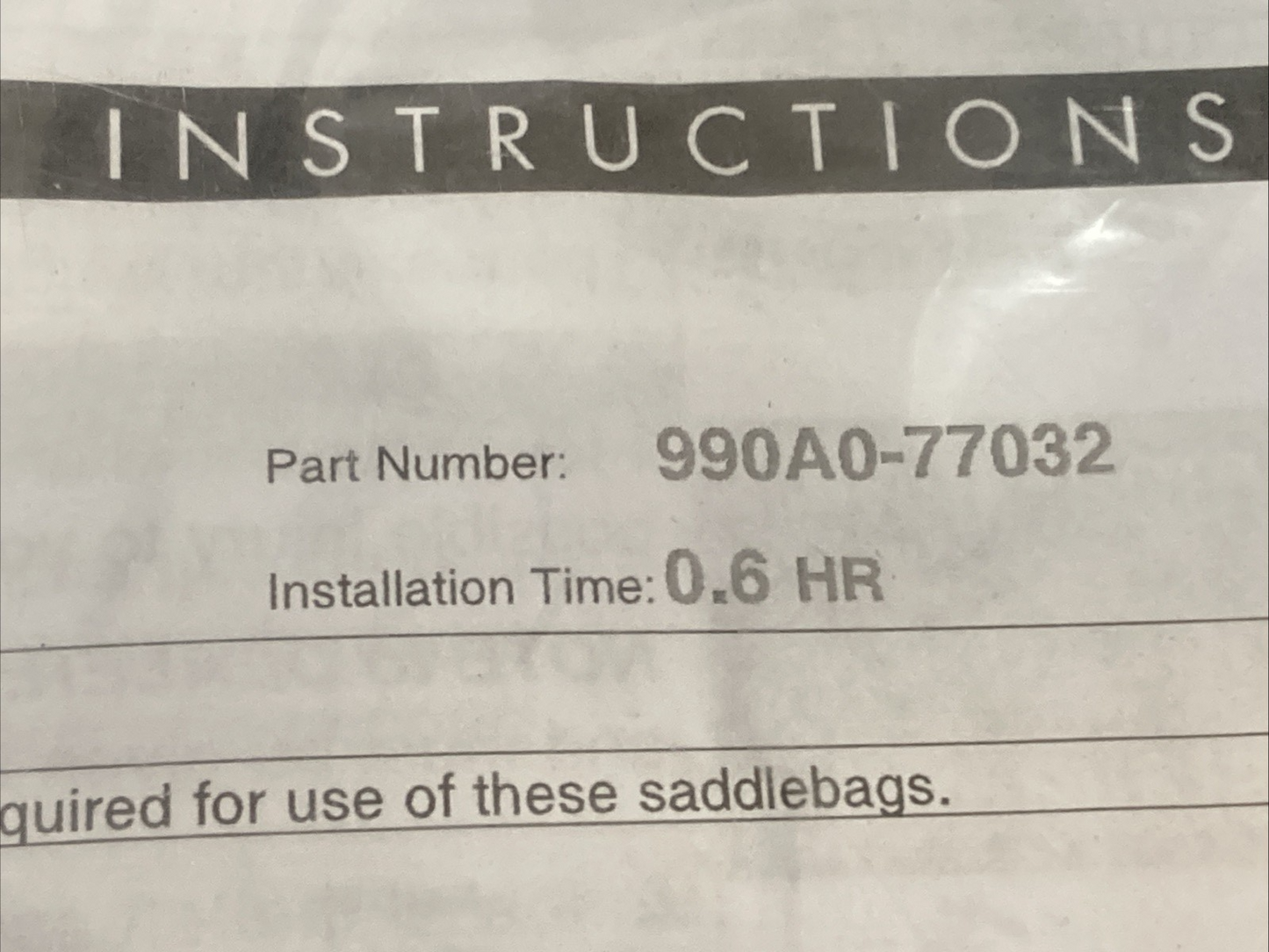 NEW GENUINE SUZUKI 990A0-77032 M109R SOFT LEATHER SADDLEBAGS BOULEVARD