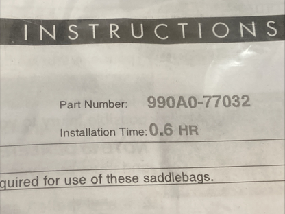 NEW GENUINE SUZUKI 990A0-77032 M109R SOFT LEATHER SADDLEBAGS BOULEVARD