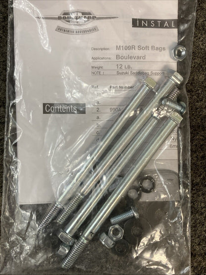 NEW GENUINE SUZUKI 990A0-77032 M109R SOFT LEATHER SADDLEBAGS BOULEVARD
