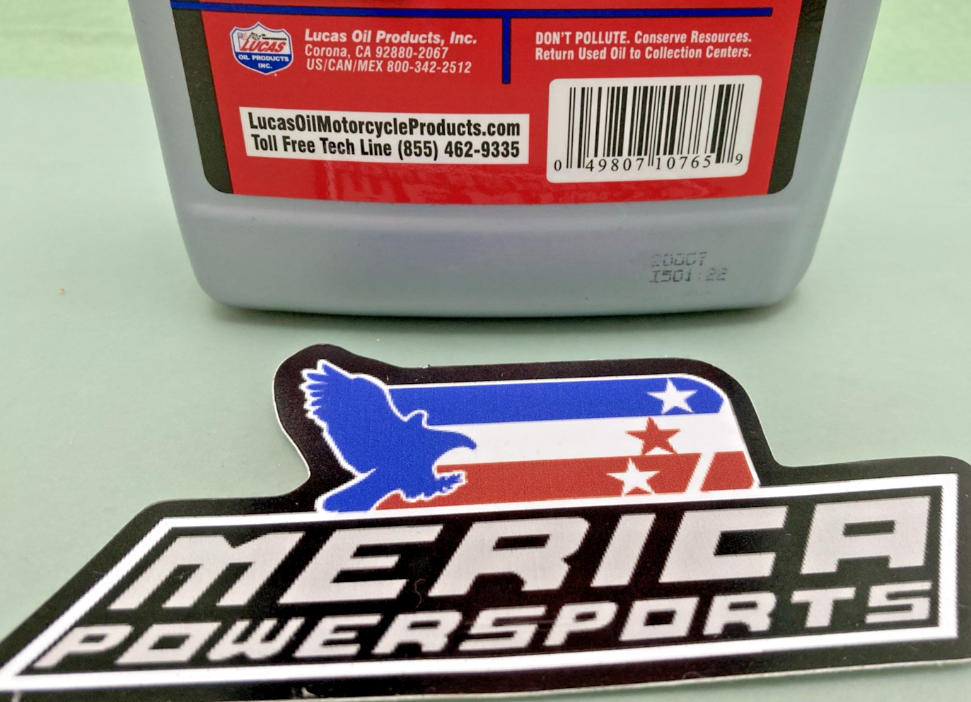 NEW LUCAS OIL 10765 SAE 50 WT SYNTH OIL, SPECIALLY BLENDED AIR-COOLED V-TWIN 1QT