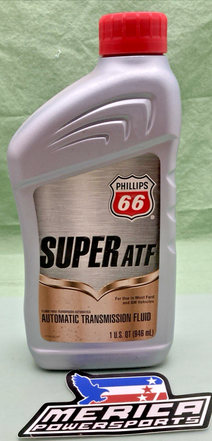 NEW PHILLIPS 66 1074891 SUPER ATF, AUTOMATIC TRANSMISSION FLUID 1QT (946 ML)