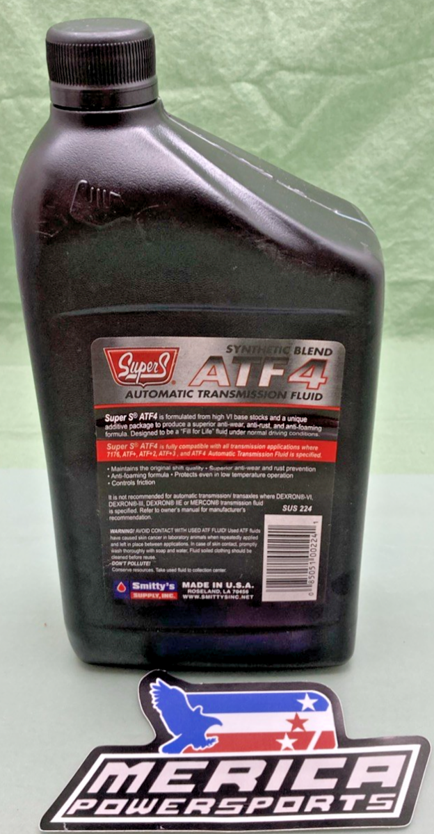 NEW SUPERS SUS 224 SYNTHETIC BLEND ATF 4 AUTOMATIC TRANS FLUILD 1 QT 946ML