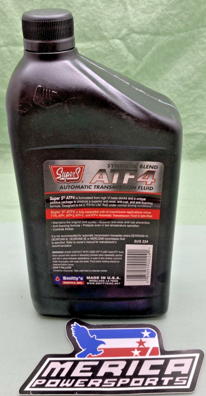 NEW SUPERS SUS 224 SYNTHETIC BLEND ATF 4 AUTOMATIC TRANS FLUILD 1 QT 946ML