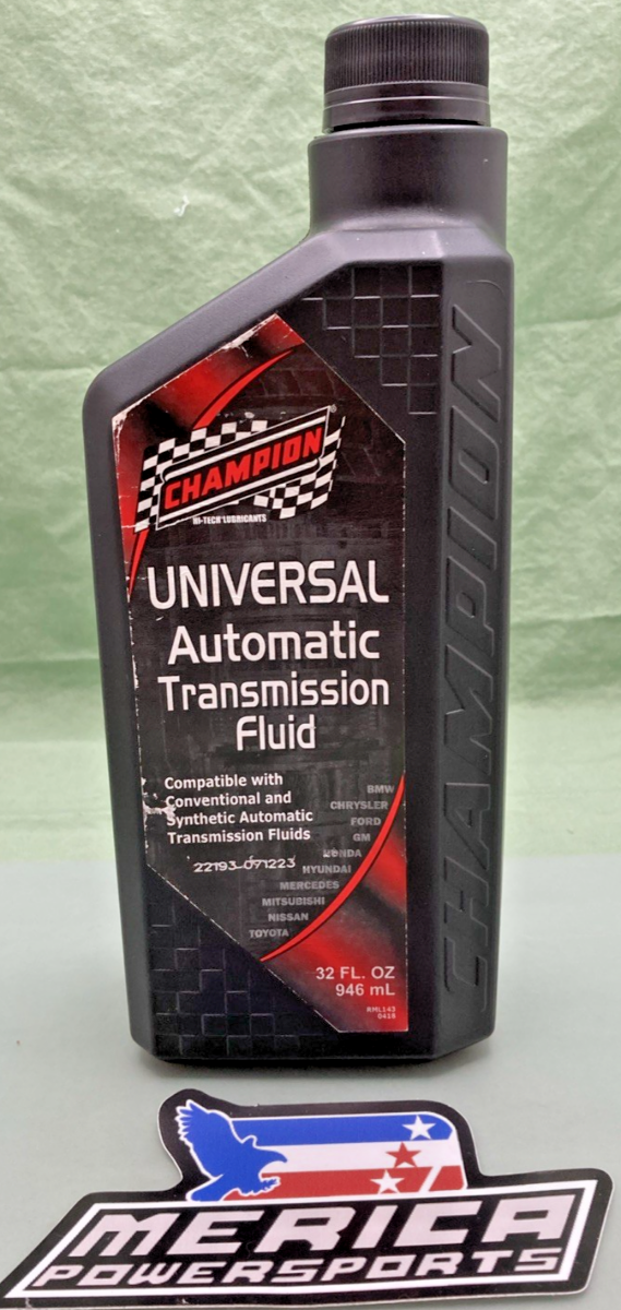 NEW CHAMPION 4355H UNIVERSAL  AUTOMATIC TRANSMISSION FLUID, 32 FL. OZ (946ML)