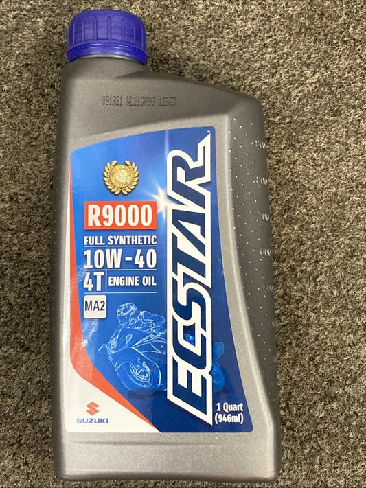 NEW GENUINE SUZUKI 990A0-01E40-01Q ECSTAR R9000 FULL SYN. 10W - 40 ENGINE OIL