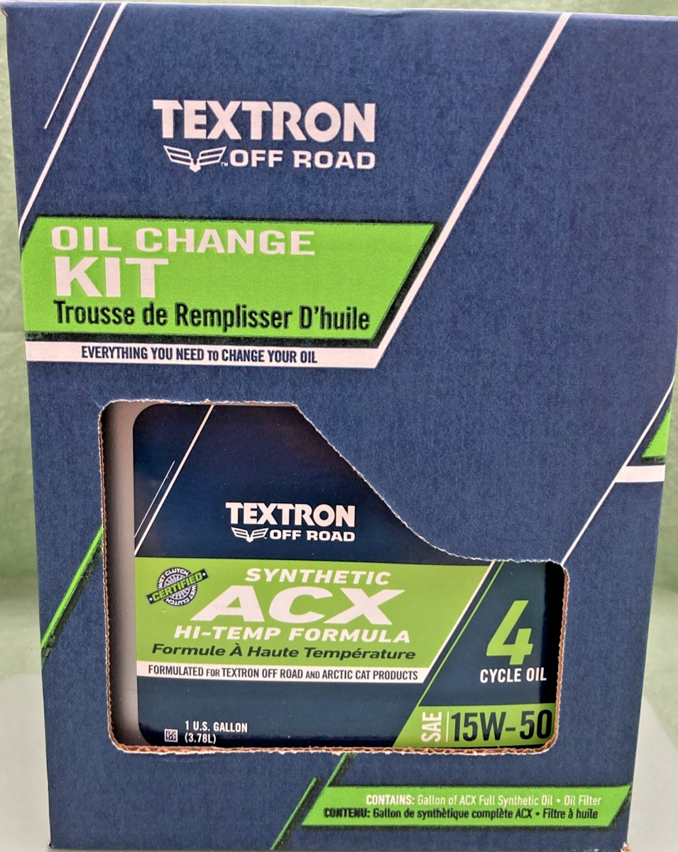 NEW GENUINE TEXTRON OFF ROAD 2436-685 ACX 15W-50 SYNTHETIC OIL CHANGE KIT