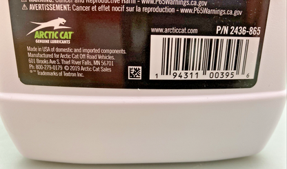 NEW GENUINE ARCTIC CAT 2436-865 SYNTHETIC TRANSAXLE FLUID Oil - 41oz