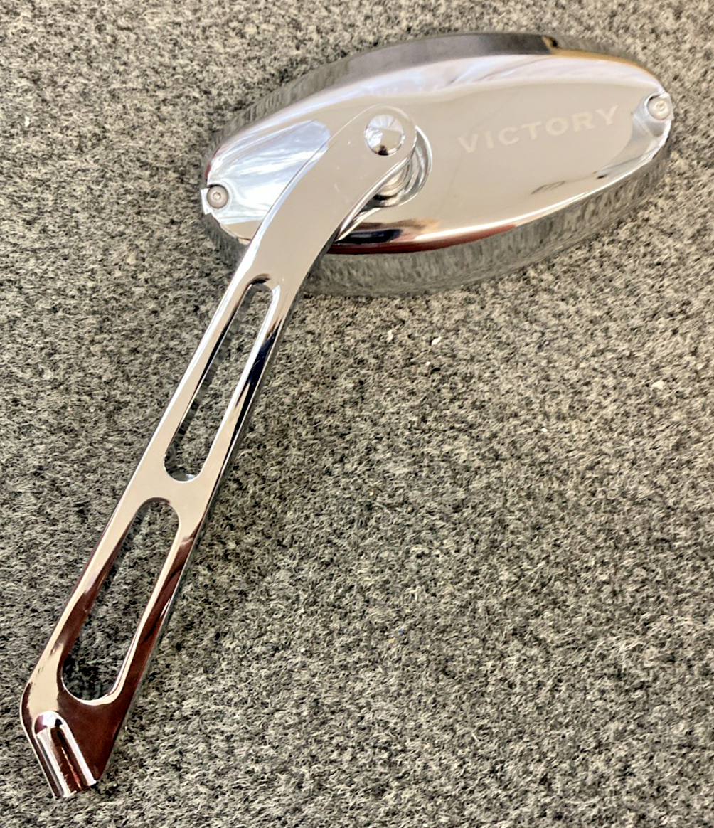 NEW REPLACES POLARIS 2875917 VICTORY MOTORCYCLES, CUSTOM MIRRORS W/LOGO (RH&LH)