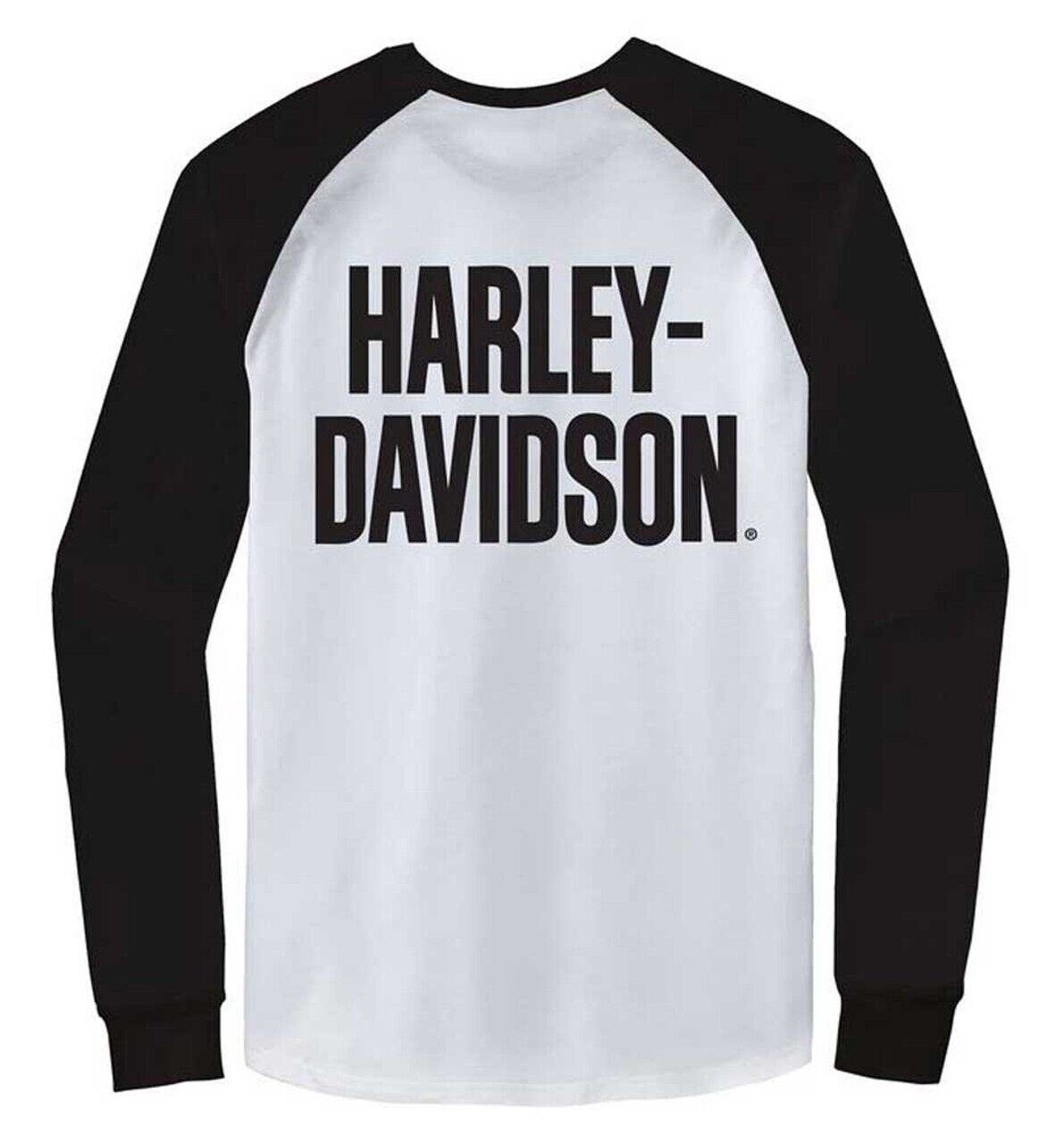 NEW GENUINE HARLEY DAVIDSON 96358-22VM MEN'S SMALL TEE KNIT WWP WHITE/BLACK