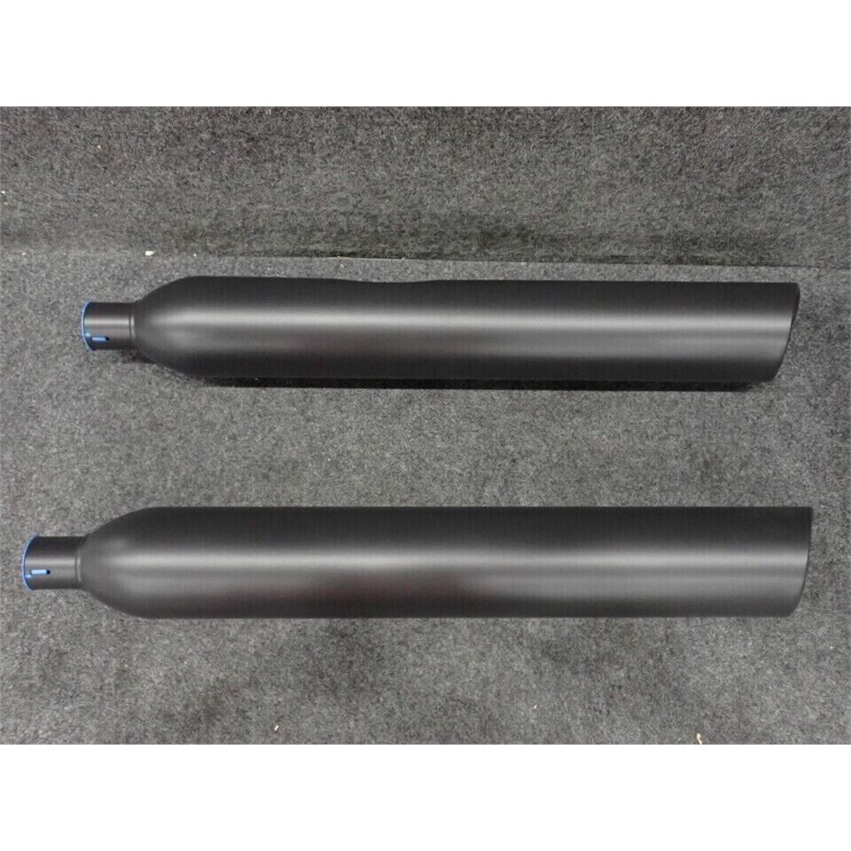 NEW GENUINE COBRA 6106RB BLACK 909 TWINS 4: SLIP ON EXHAUST MUFFLERS