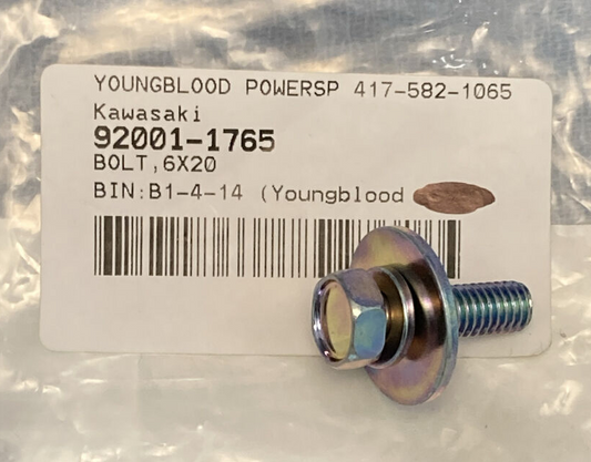 NEW REPLACES KAWASAKI 92001-1765 TAILLIGHT Bolt, 6X20