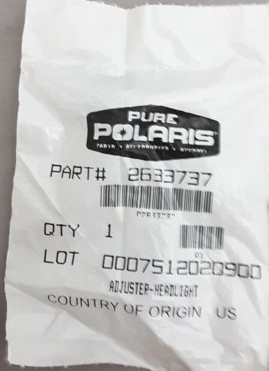 NEW GENUINE POLARIS 2633737 ADJUSTER HEADLIGHT V10DB36DA V11BB36 2010- 2014