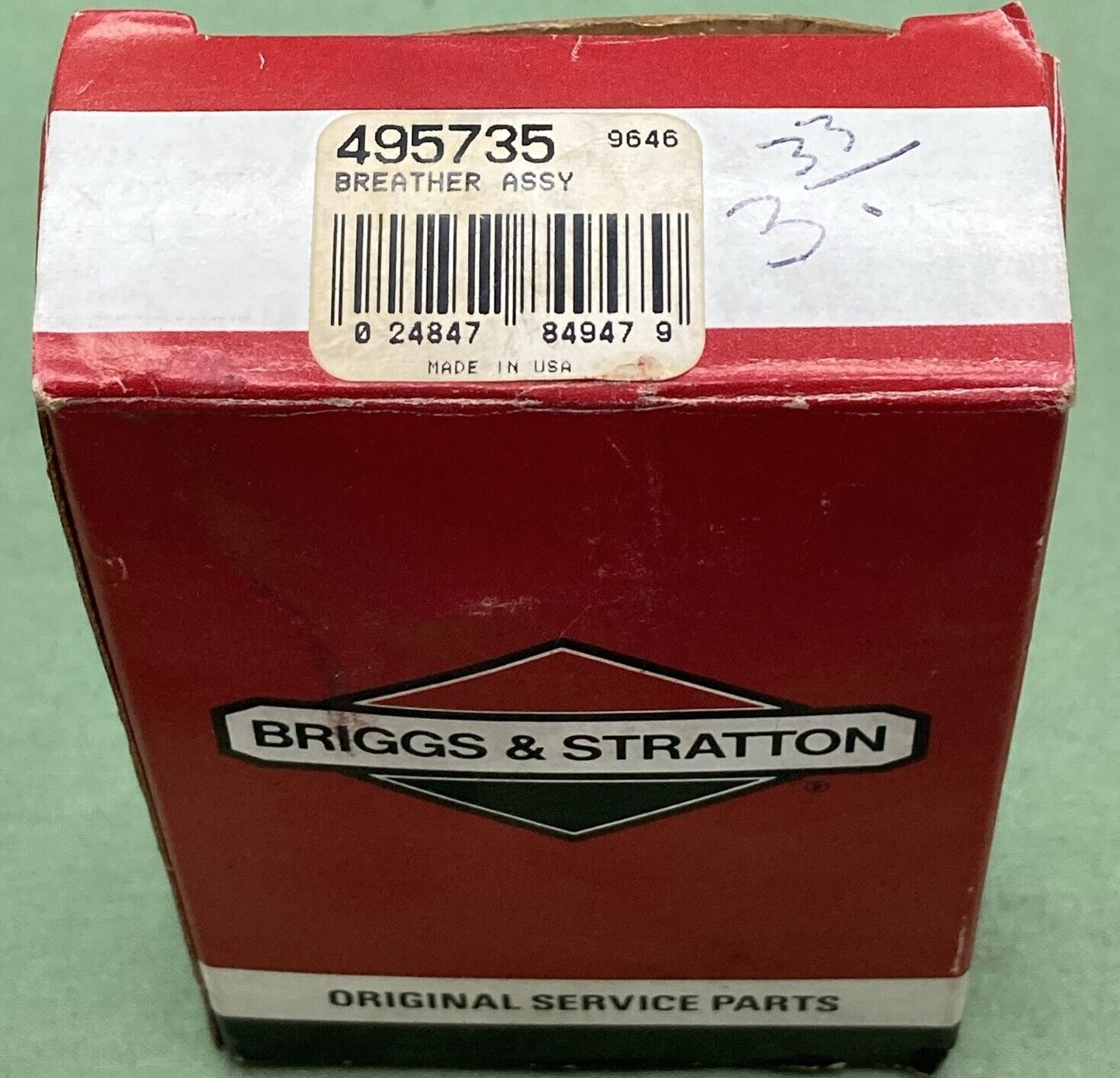 NEW GENUINE BRIGGS & STRATTON 495735 BREATHER ASSEMBLY