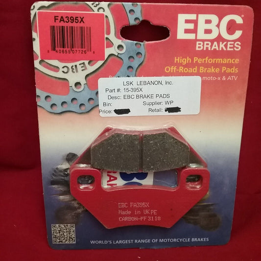 NEW EBC FA395X BRAKE PAD FRONT PADS FOR ARTIC CAT 500 4x4 2005-2009