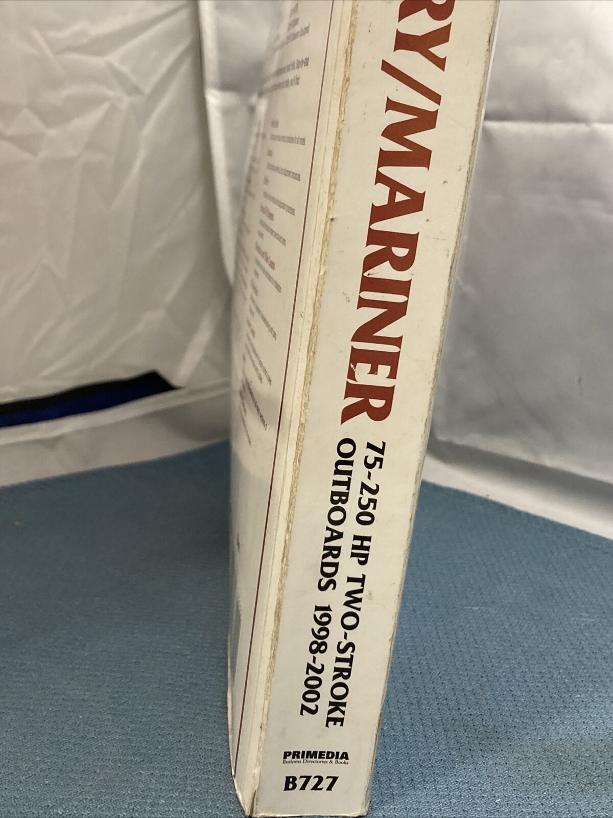 CLYMER MERCURY/MARINER B727 OUTBOARD SHOP MANUAL 1998-2002 024185779605