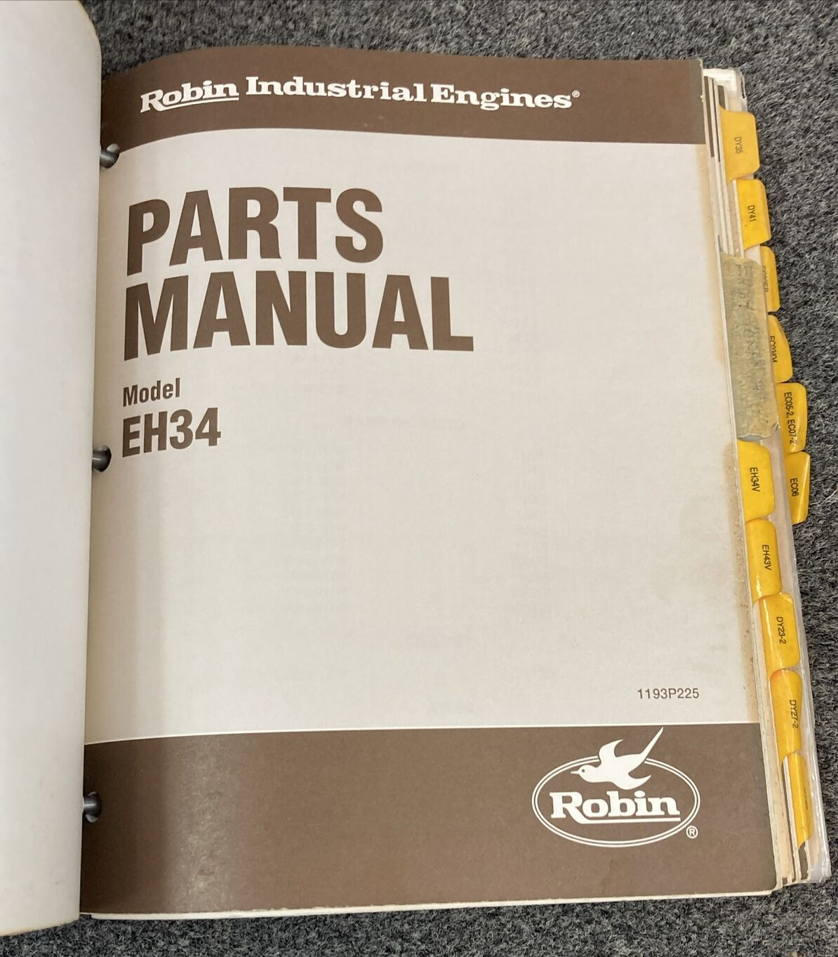 QTY 21 GENUINE ROBIN INDUSTRIAL ENGINES PARTS MANUALS