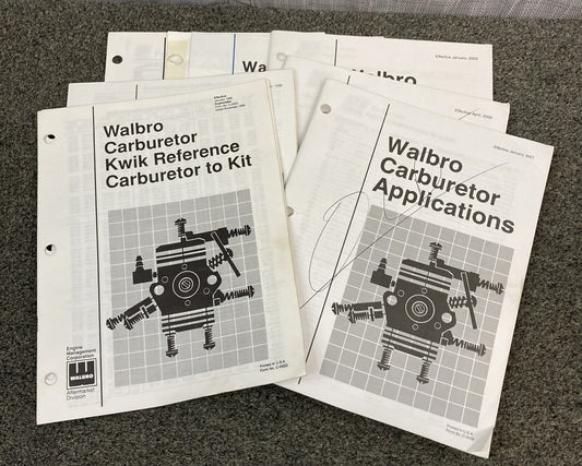 WALBRO CORPORATION ASSORTED MANUALS/SPECS 1994-2003