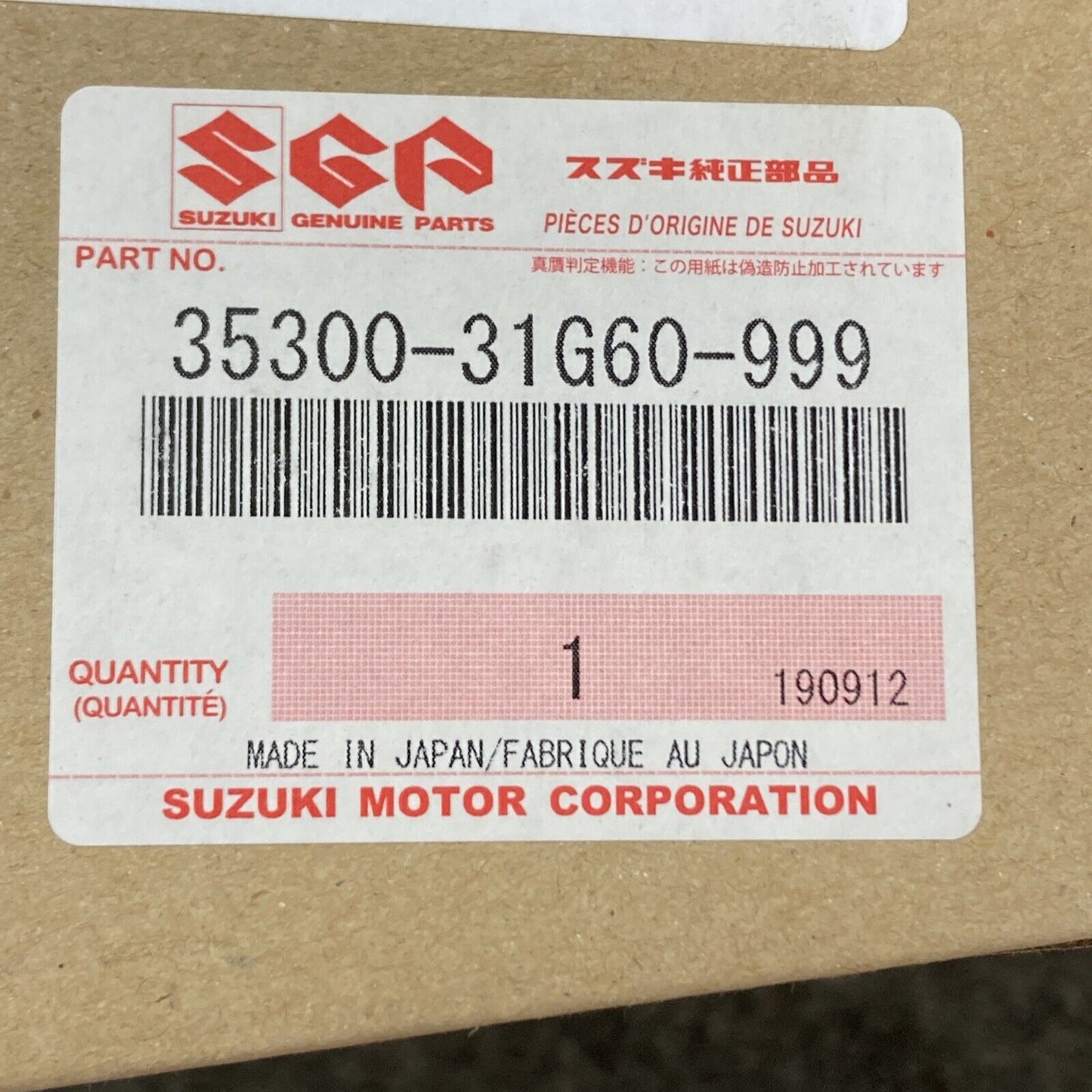 NEW GENUINE SUZUKI 35300-31G60-999 HEADLIGHT ASSEMBLY