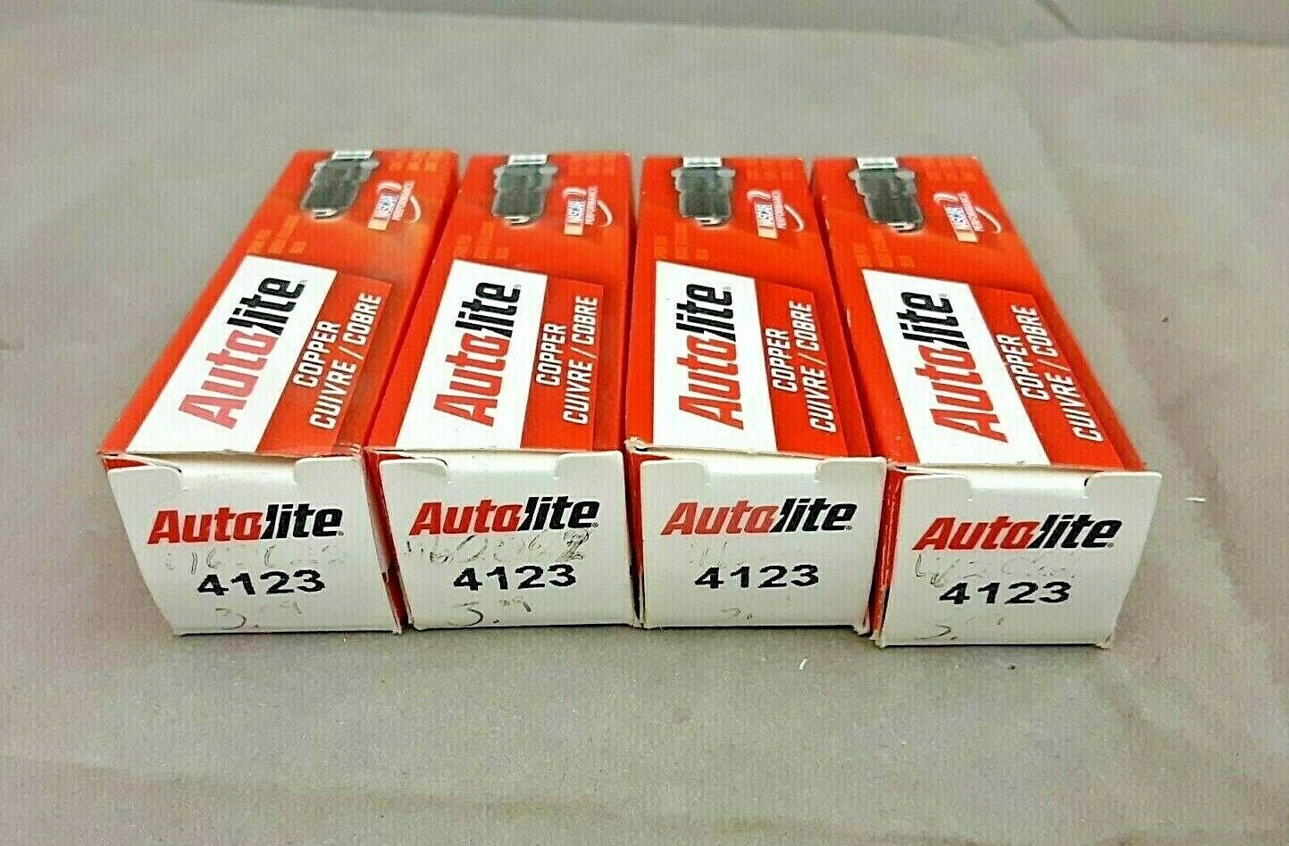 4123 Autolite Spark Plug Copper Core OEM (QTY 4)