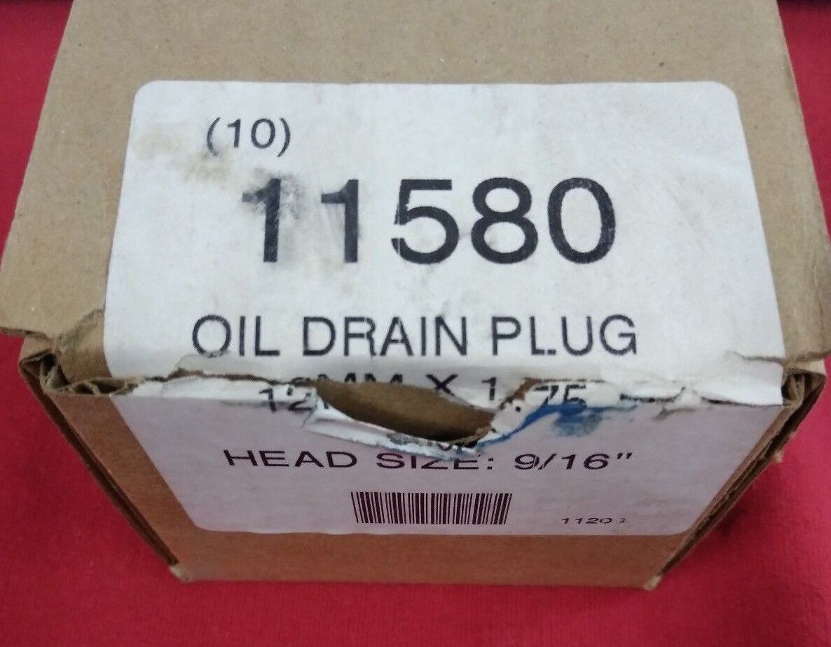 NEW Oil Drain Plug 12MM x 1.75 Head Size 9/16" 11580 QTY. 10