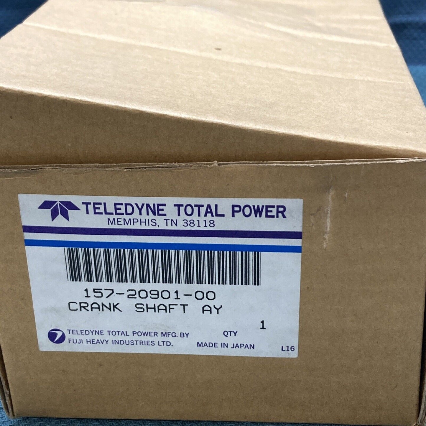 NEW GENUINE TELEDYNE TOTAL POWER 157-20901-00 CRANKSHAFT ASSEMBLY