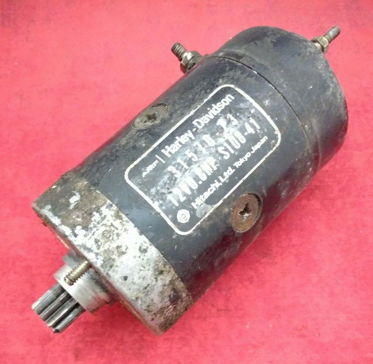 Hitacho Start Motor / Harley Davidson / Black / 315570-79 / 12V 0.8HP S108-41