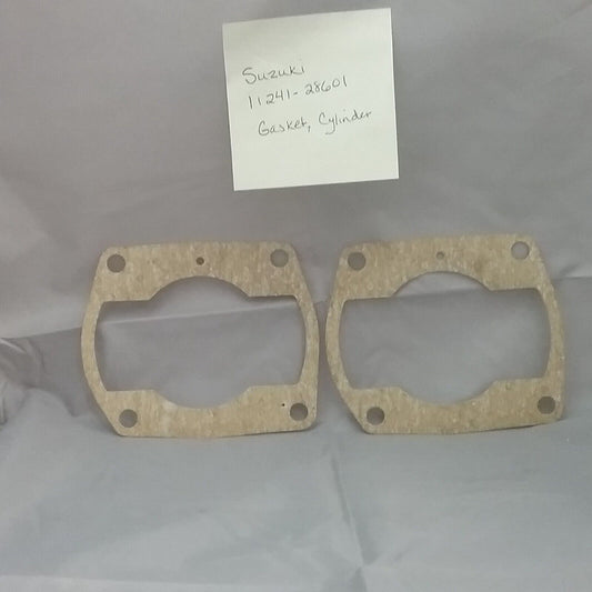 QTY2 NEW REPLACES SUZUKI 11241-28601 GASKET, CYLINDER TC125 TS125 RM125 RM100