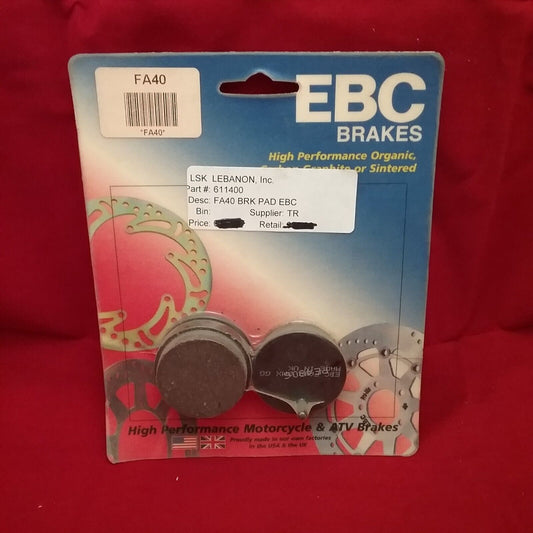 NEW EBC FA40 Organic Brake Pads HONDA 77-84