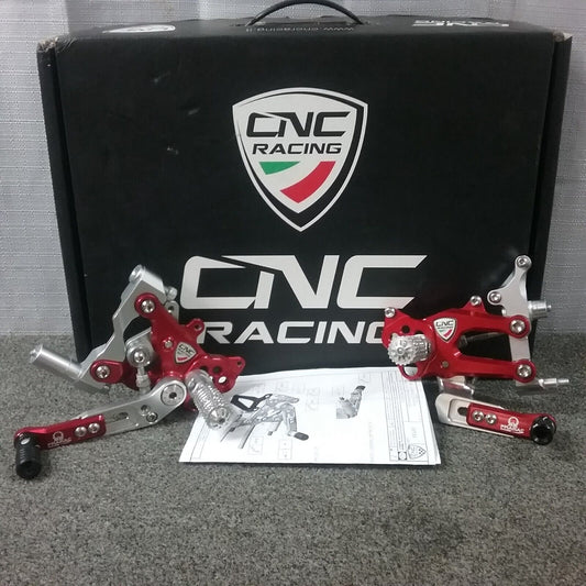 GENUINE CNC RACING PE400PR Adjustable Rearset Ducati Panigale V2 2012+