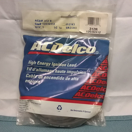 NEW ACDELCO 312R 8MM HIGH ENERGY IGNITION LEAD GM 12036912