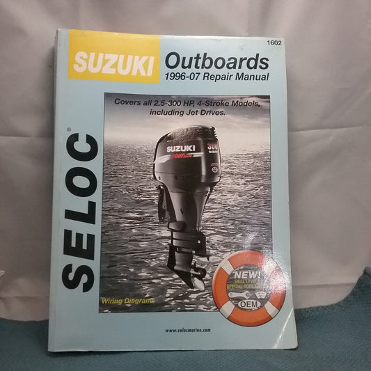 SUZUKI 1602 OUTBOARDS REPAIR MANUAL 1996-2007 715568016027