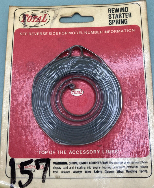 NEW GENUINE TOTAL 157 REWIND STARTER SPRING POULAN