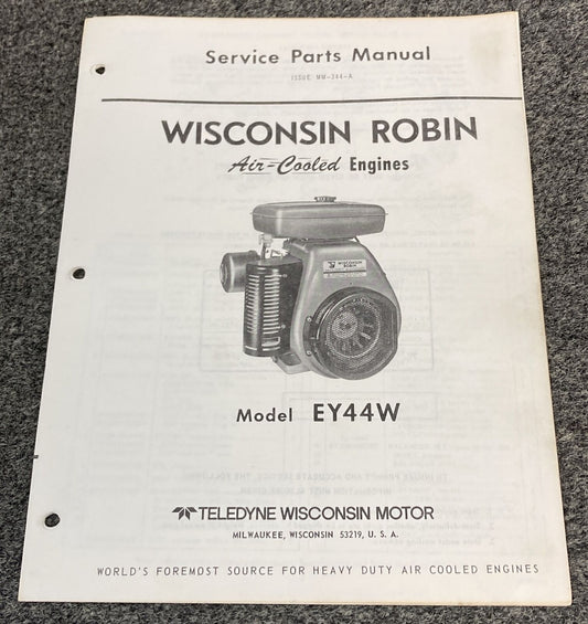 TELEDYNE WISCONSIN ROBIN EY44W LOOSE-LEAF SERVICE PARTS MANUAL