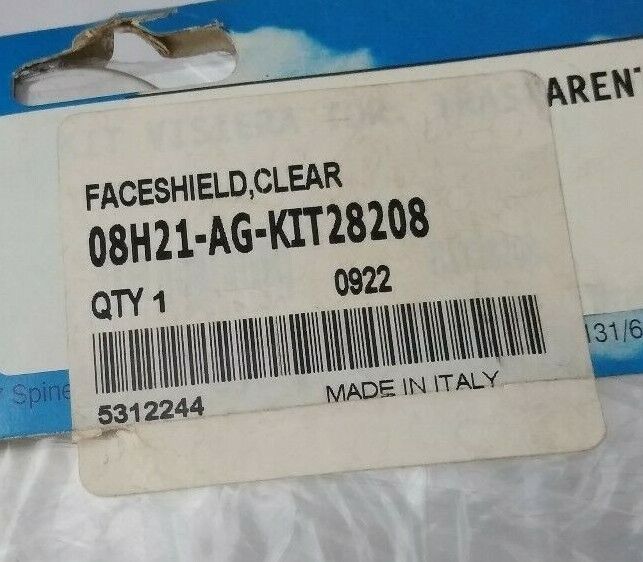 New Genuine Parts Motorcycle Face Shield Visor / Clear / 0922 / 5312244