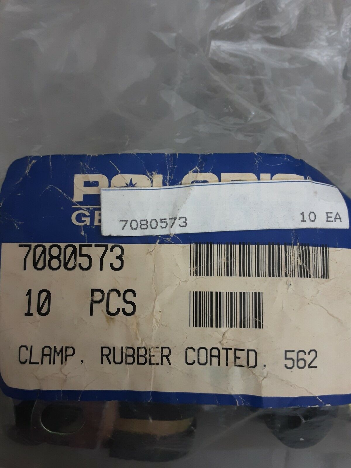 NEW GENUINE POLARIS 7080573 CLAMP, RUBBER-COATED,.562 10 PCS Trail Boss W878027