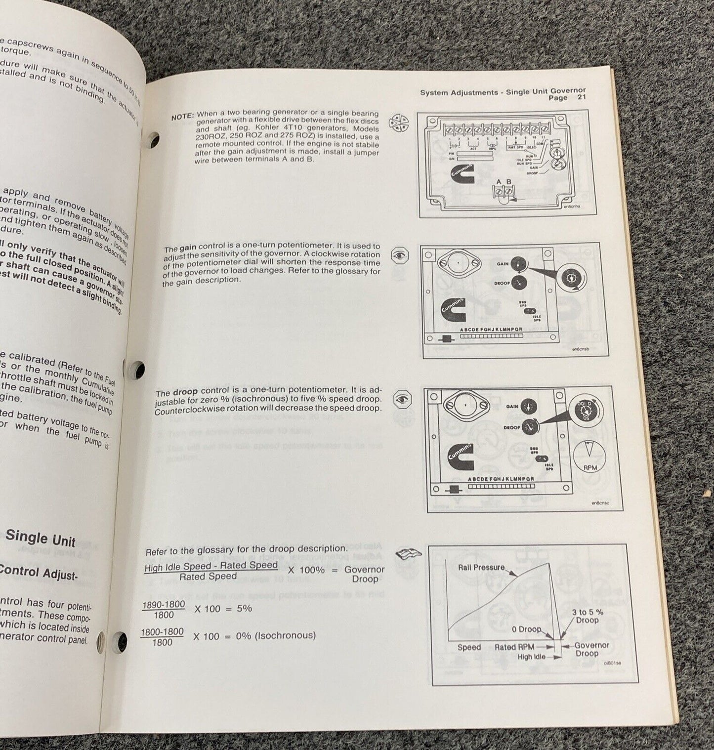 CUMMINS 3379231-03 ELECTRIC FUEL CONTROL GOVERNOR MANUAL