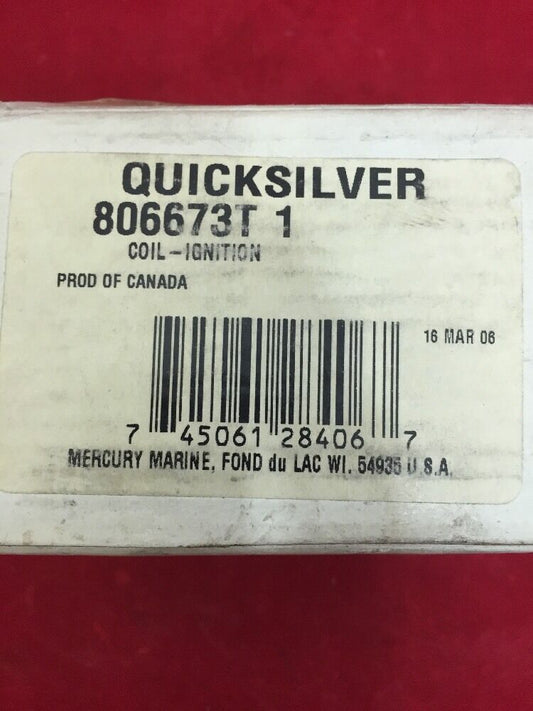NEW MERCURY MARINE QUICKSILVER Ignition Coil 806673T 1