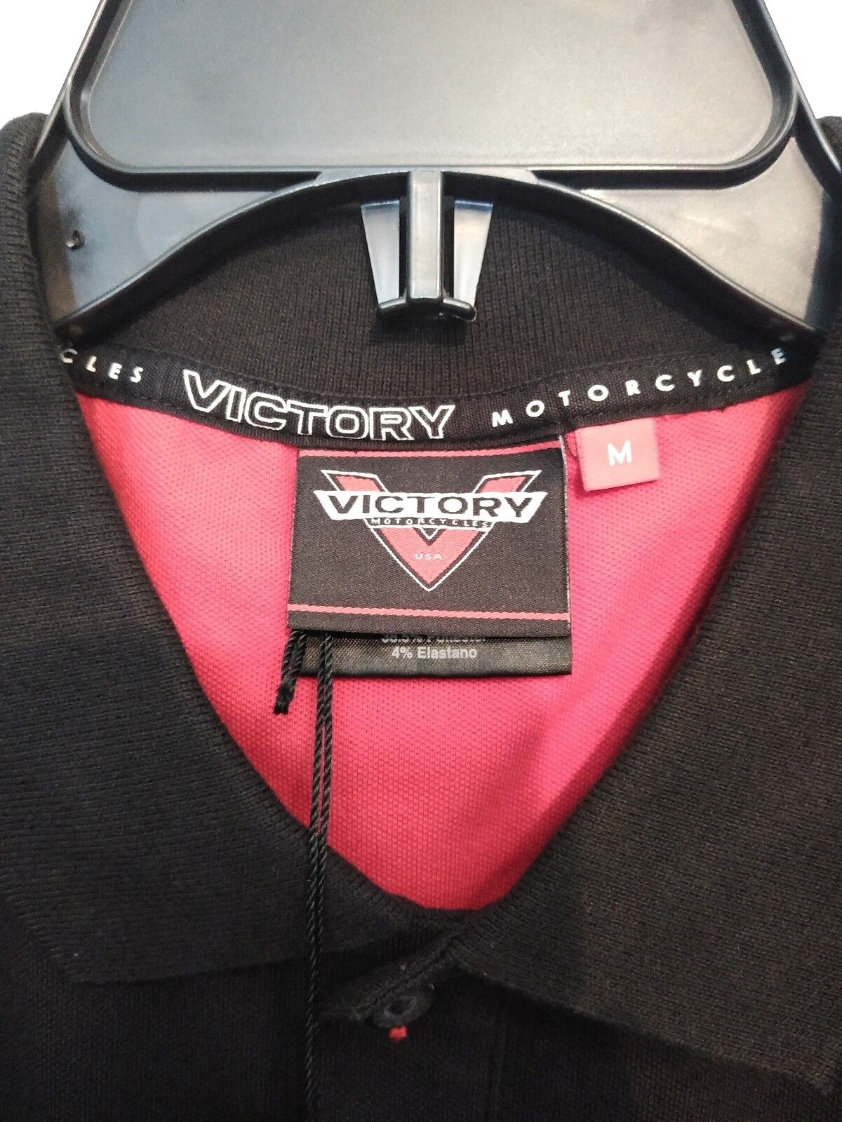 NEW VICTORY Black Polo Shirt / Size Medium / P286377603