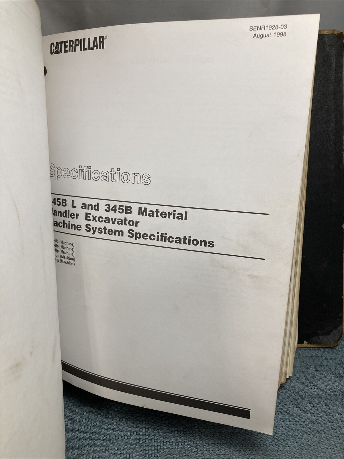 GENUINE CAT/CATERPILLAR SENR1925 SERVICE MANUAL 345B 345B L EXCAVATORS VOLUME II