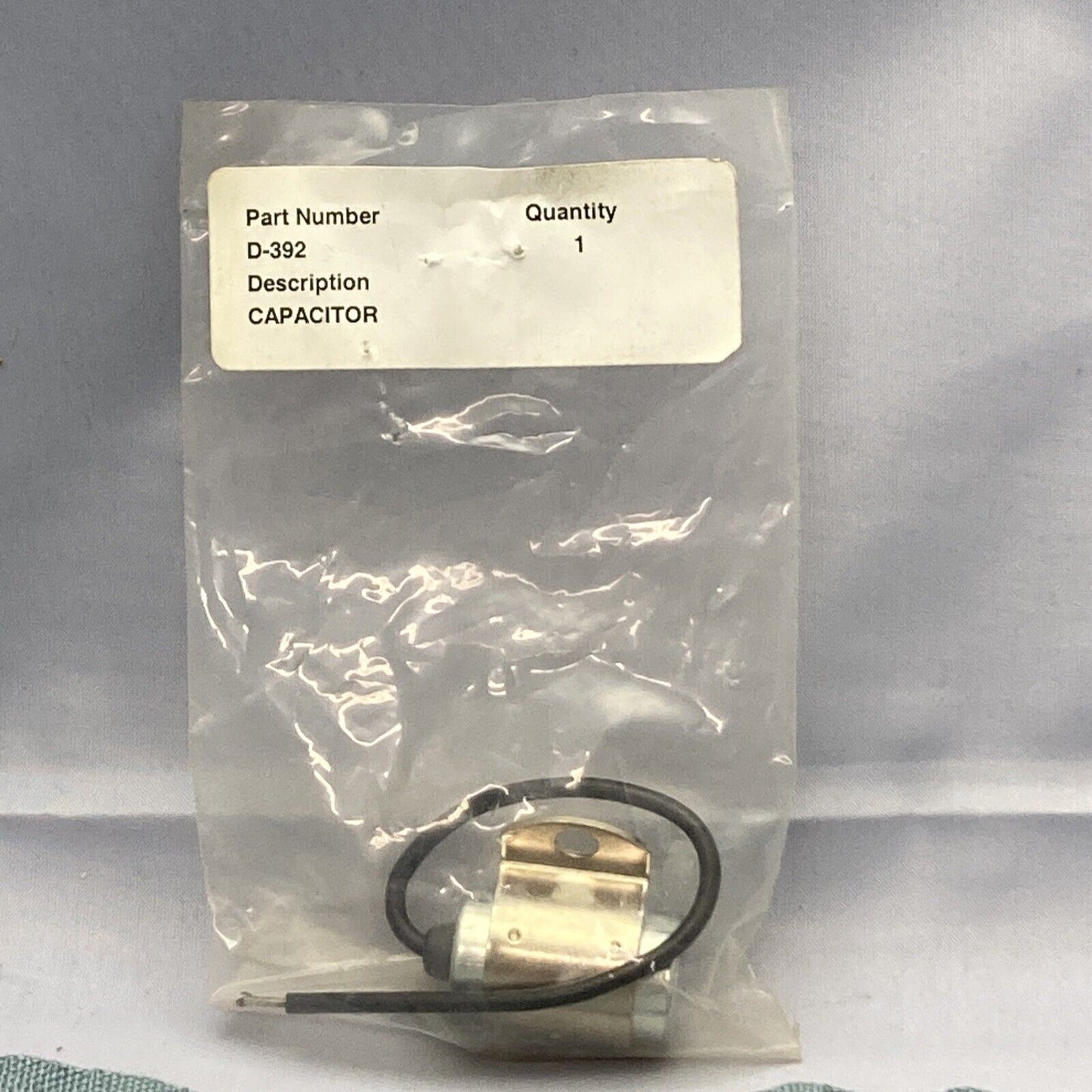 NEW REPLACES KOHLER D-392 CAPACITOR/CONDENSER