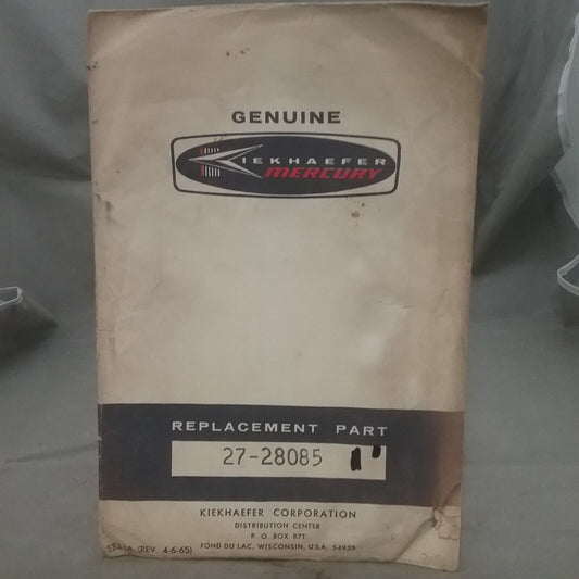 QTY4 NEW GENUINE MERCURY 27-28085 GASKET MERCURY 20 200HP