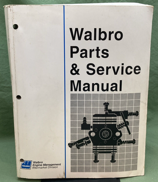 GENUINE 2005 WALBRO PARTS & SERVICE MANUAL