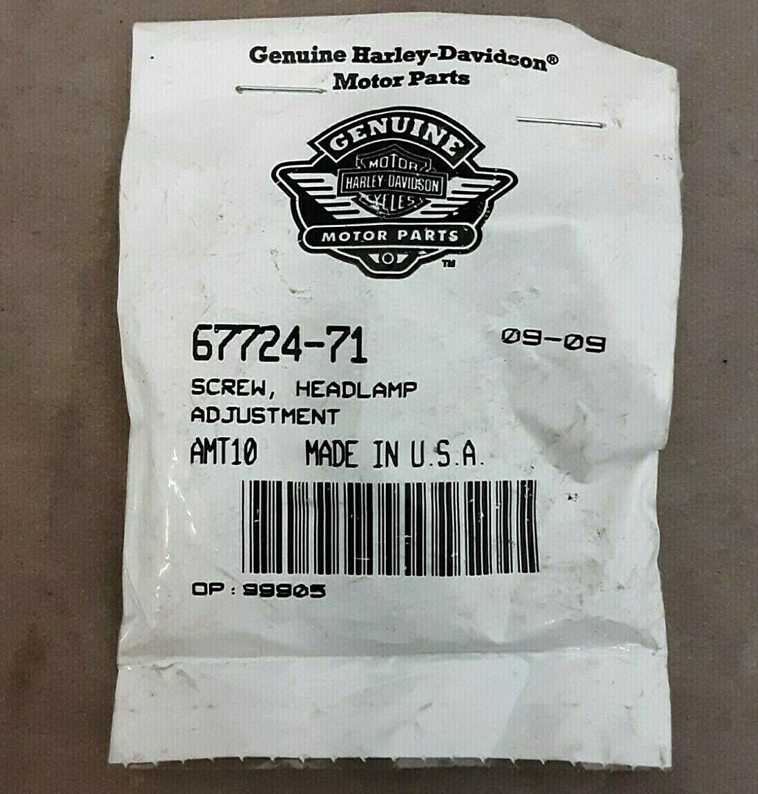 Genuine Harley-Davidson Screw, Headlamp Adjustment PN 67724-71 (QTY 5)