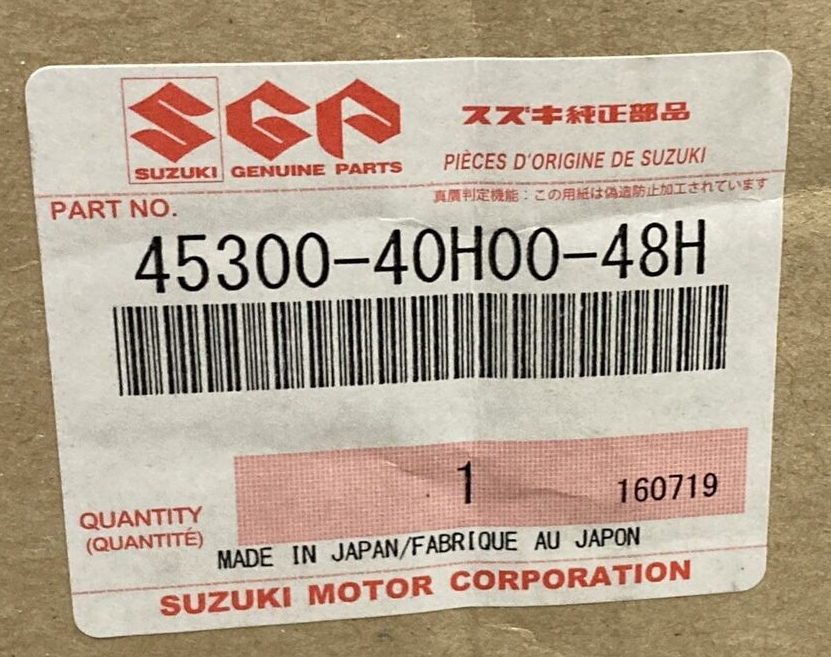 NEW GENUINE SUZUKI 45300-40H00-48H Seat Assembly, Pillion
